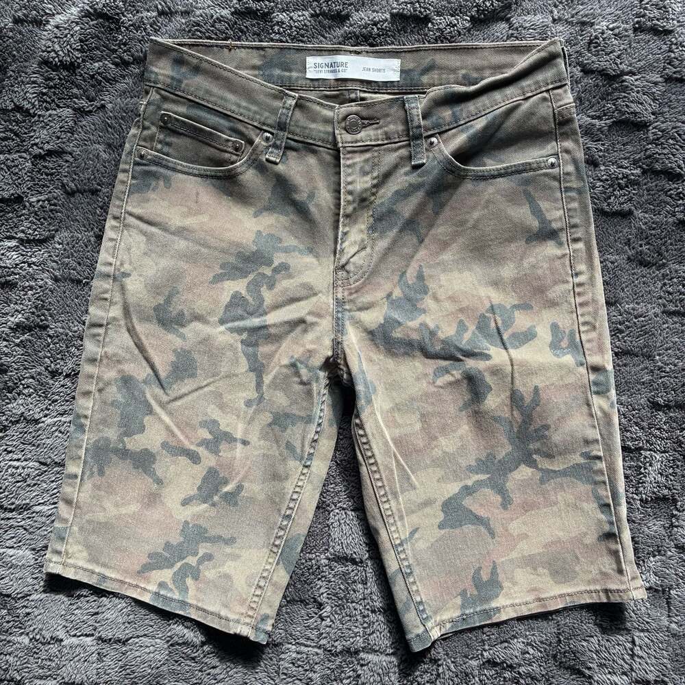 Levi’s Signature Camo Jean Shorts Streetwear